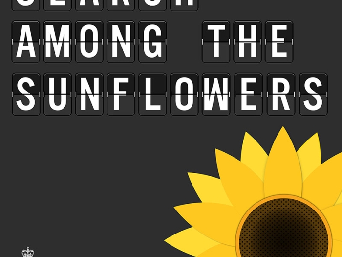 Image of text 'Search among the Sunflowers'