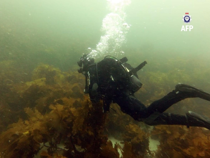 AFP diver underwater as part of the USER program