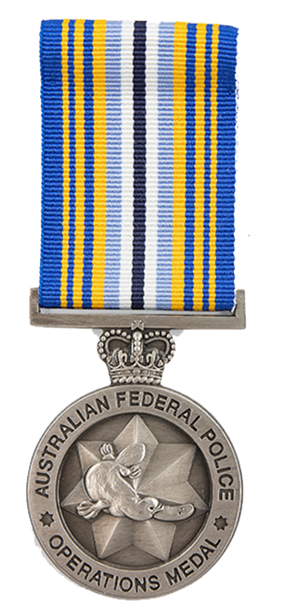 Australian Federal Police Operations Medal Prestige Medals