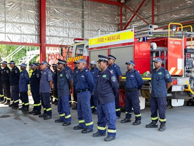 Firetruck donation ceremony in the Solomon Islands