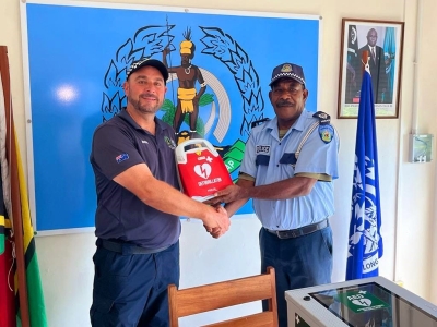 Donation of AED's to Vanuatu Police Force
